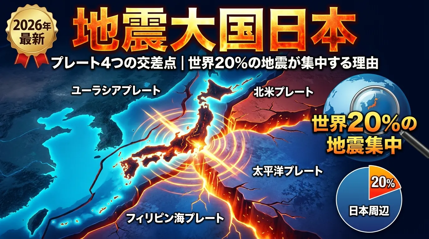 最近 地震 多い なぜ 2026