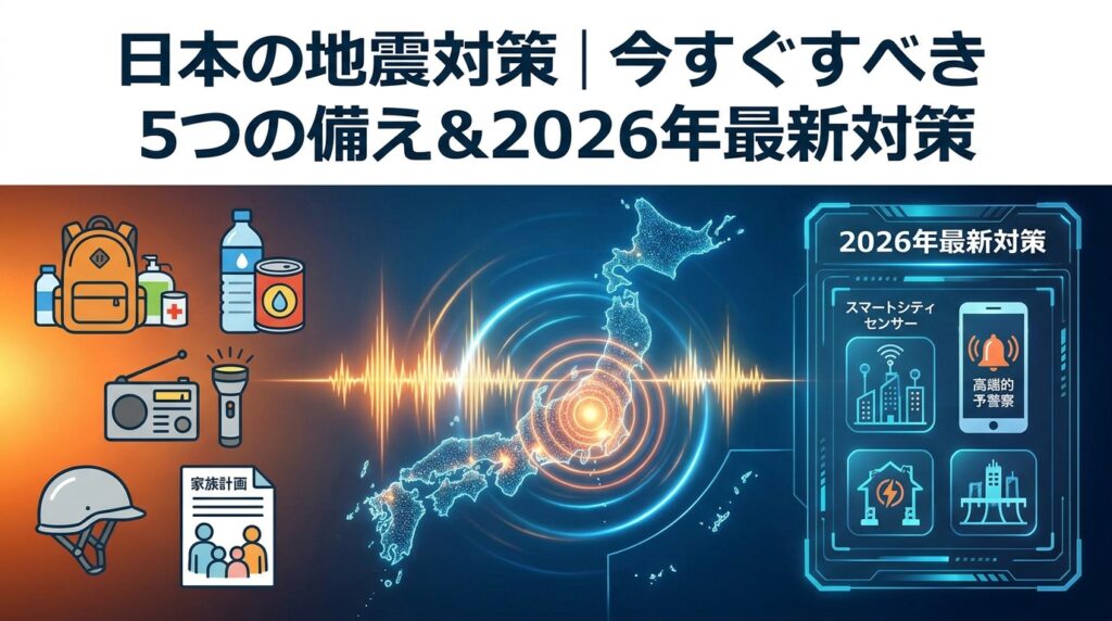 日本の地震対策|今すぐすべき5つの備え&2026年最新対策 - SHELTER HUB