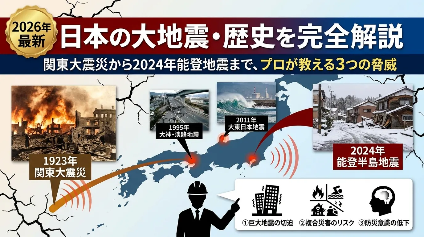 日本の大震災の歴史の画像