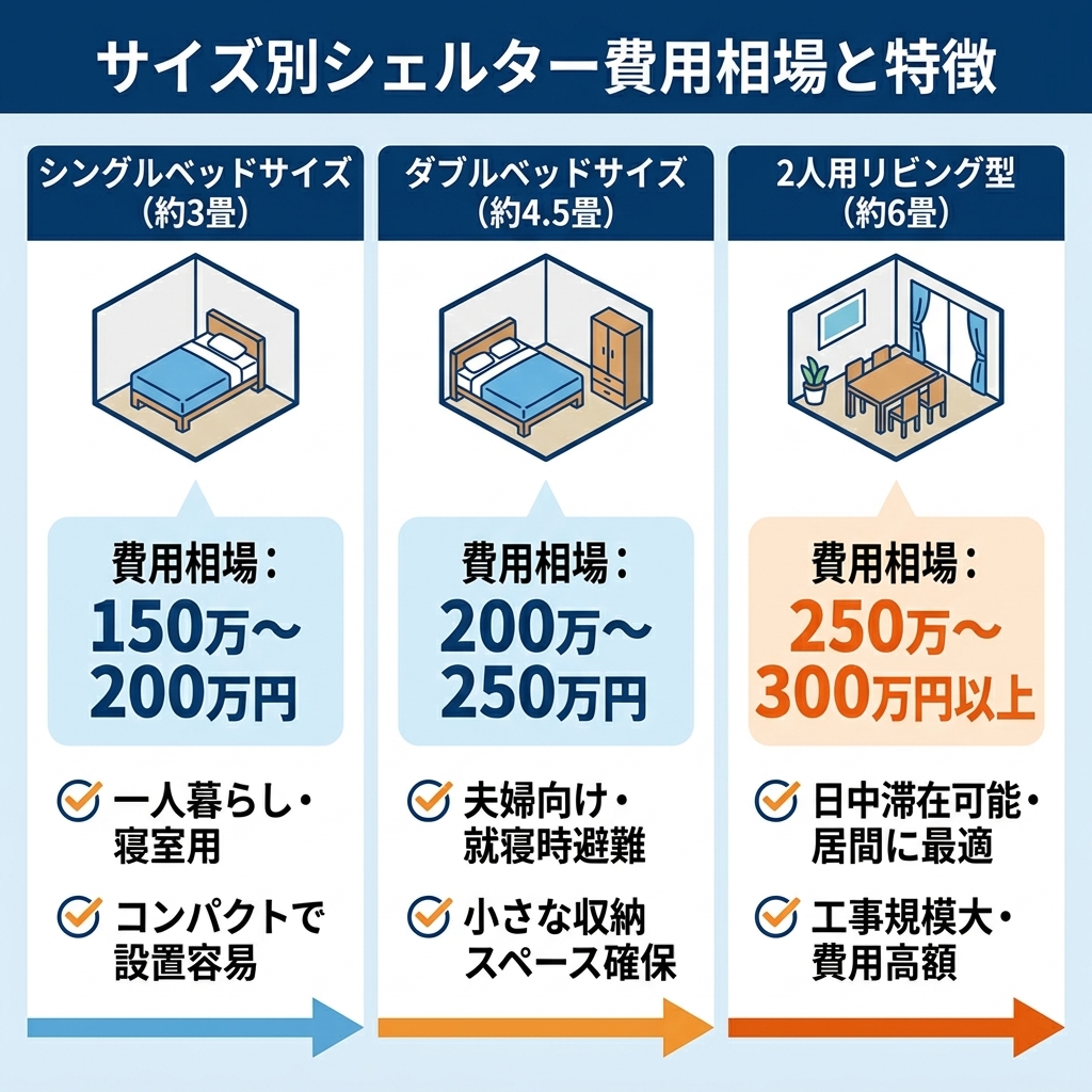 耐震シェルターの費用の図解