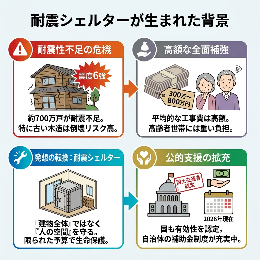 耐震シェルターが作られた背景