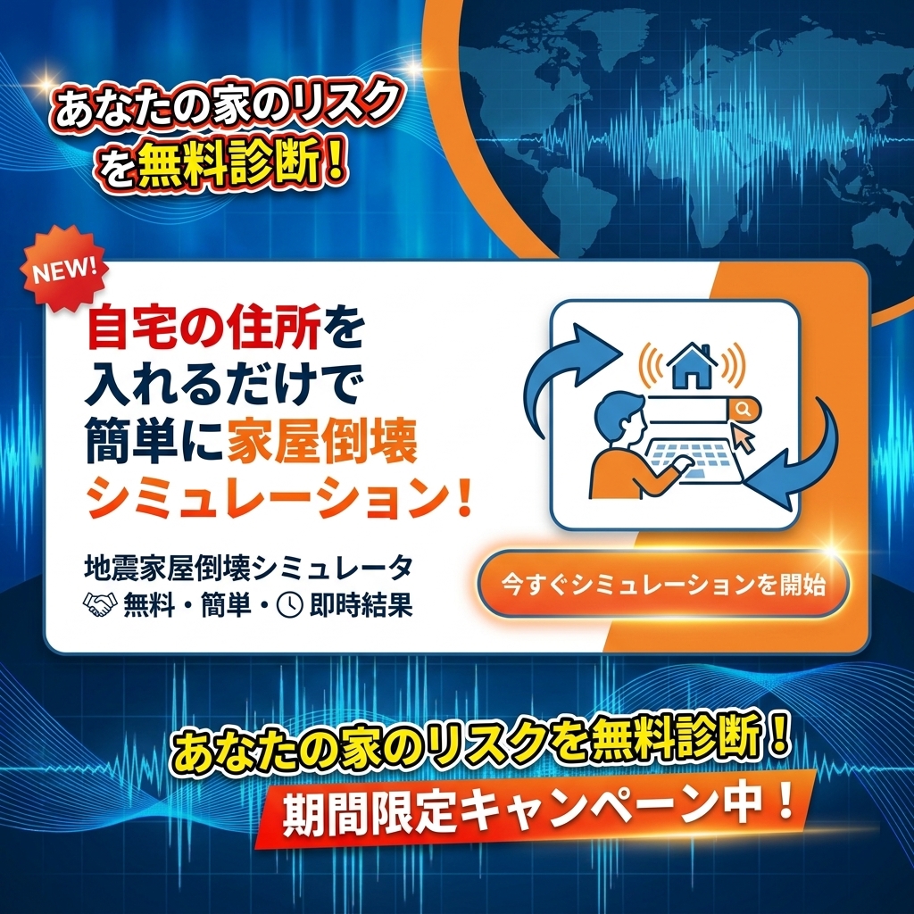 耐震シミュレーターのバナー