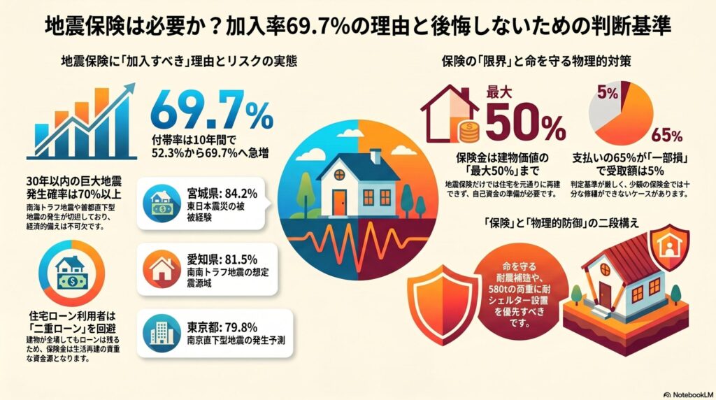 地震保険に入るべきかの図解