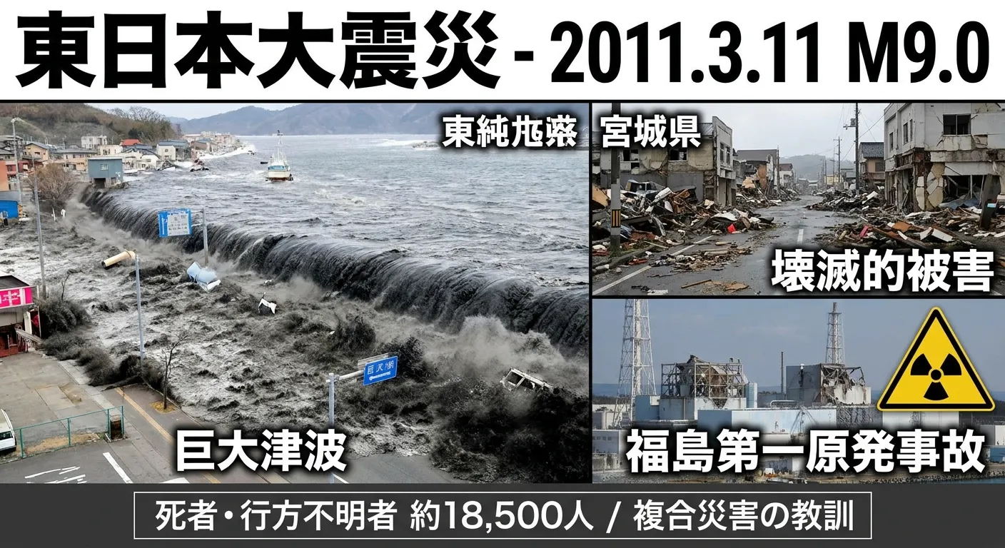 東日本大震災の図解画像