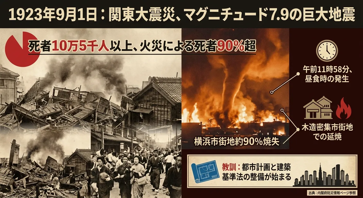 関東大震災の図解画像